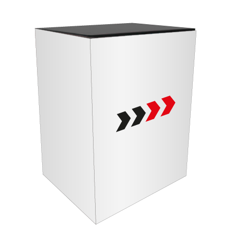 Messetheke MODULATE | B 80 cm x H 101,5 cm x T 60 cm | einseitig bedrucktt