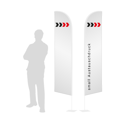 Beachflag Wind Austauschdruck | Small (260 cm) | beidseitig bedruckt