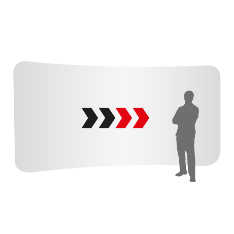 gebogen
