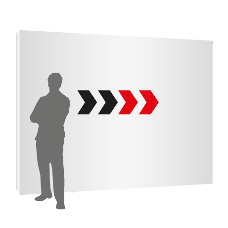 Textilfaltwand | 4 x 3 Felder gerade | einseitig bedruckt