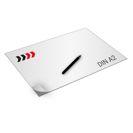 Schreibtischunterlage mit Sonderfarbe | DIN A2 | einseitig bedruckt