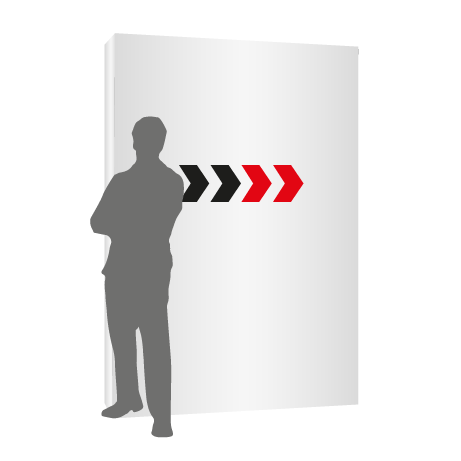 Textilfaltwand | 2 x 3 Felder gerade | einseitig bedruckt