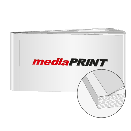 Broschüren Klebebindung DIN lang