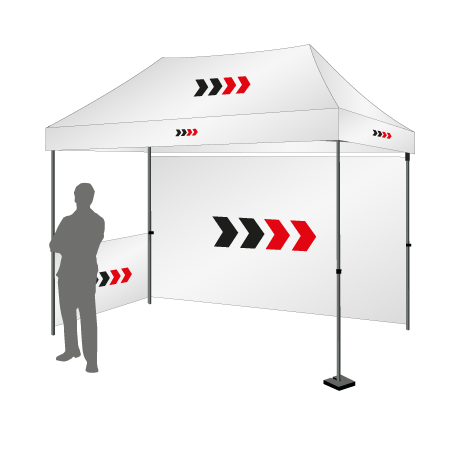 Faltpavillon | 3x4,5 | bedruckt