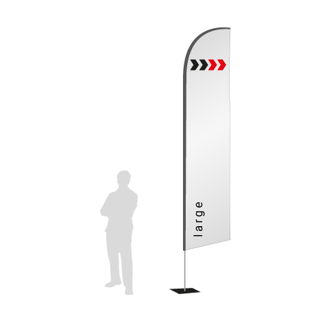 Beachflag Wind | Large (400 cm) | einseitig bedruckt