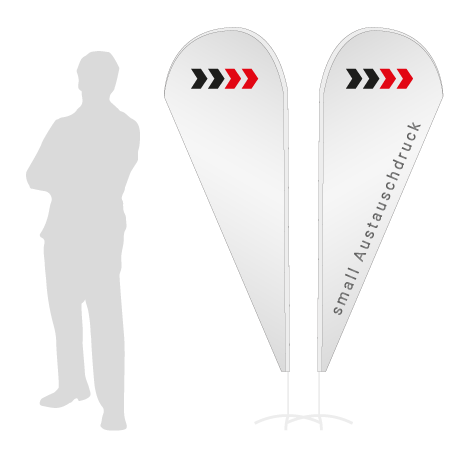 Beachflag Drop Austauschdruck | Small (210 cm) | beidseitig bedruckt